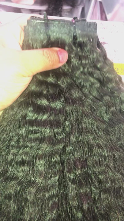 UGC for Kinky Straight Clip In Hair Extensions